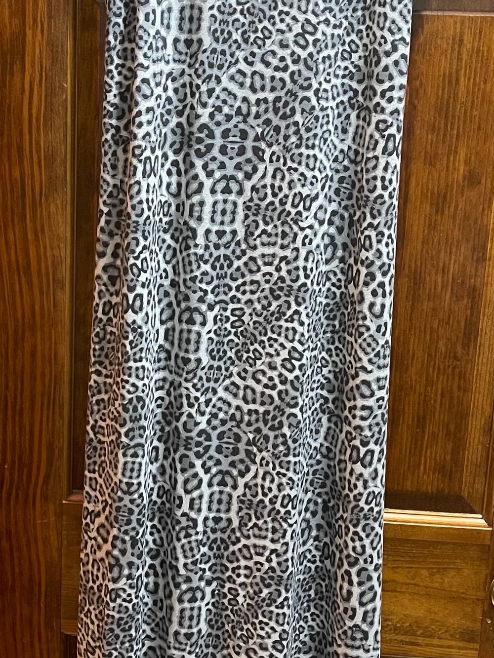 LuLaRoe Black and White Animal Print Maxi Dress